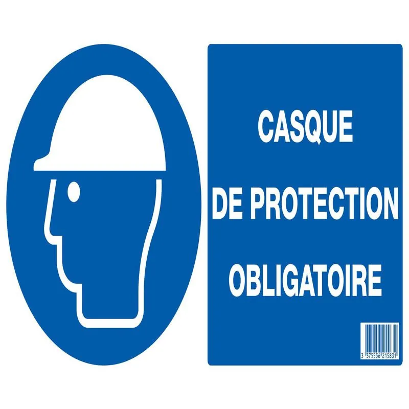 Panneau PROT.OBLIG..DE LA TETE 330X200 Taliaplast 621583