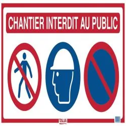 PANNEAU DE CHANTIER 3 EN 1 800 Taliaplast 620015