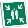 Panneau POINT DE RASSEMBLEMENT 500X500 Taliaplast 527520