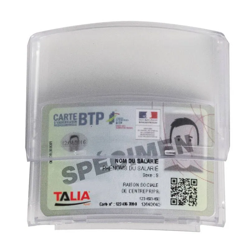 PORTE BADGE ADHESIF P/ CASQUES Taliaplast 560310