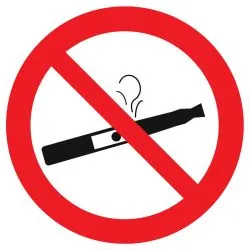 Panneau VAPOTAGE INTERDIT NORMASIGN D. Taliaplast 622309