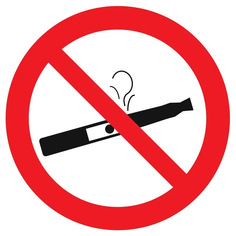 Panneau VAPOTAGE INTERDIT NORMASIGN D. Taliaplast 624309