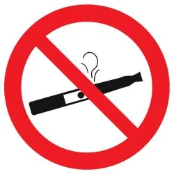 Panneau VAPOTAGE INTERDIT NORMASIGN AD Taliaplast 723309