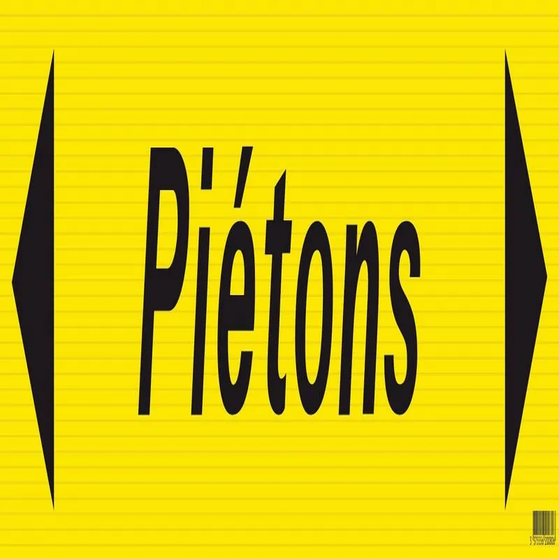 PANNEAU "PIETONS" 800X200 MM P Taliaplast 620080