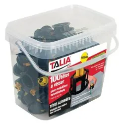 TETES A VISSER NOIRES(100 PCS) Taliaplast 404230