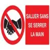 INTERDIT DE SE SERRER LA MAIN Taliaplast 721241