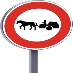 B9C ACCES INTERDIT AUX VEHICUL Taliaplast 522707
