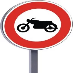 B9H ACCES INTERDIT AUX MOTOCYC Taliaplast 522762