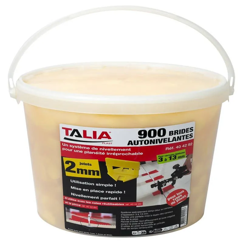BRIDES AUTO-NIVELANTES 2MM Taliaplast 404292