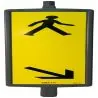 Panneau K5C PIETONS DOUBLE FACE Taliaplast 527208