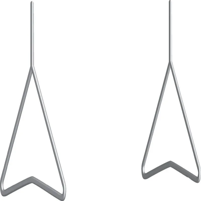 PAIRE DE PIEDS METAL P/KD-K2 P Taliaplast 521903