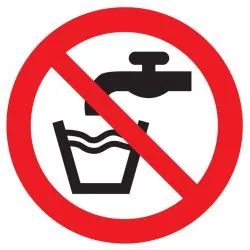 Panneau EAU NON POTABLE NORMASIGN D.80 Taliaplast 624258