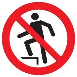 Panneau INTERDICTION DE MARCHER SUR LA Taliaplast 627349