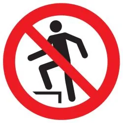 Panneau INTERDICTION DE MARCHER SUR LA Taliaplast 623349