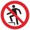Panneau INTERDICTION DE MARCHER SUR LA Taliaplast 623349