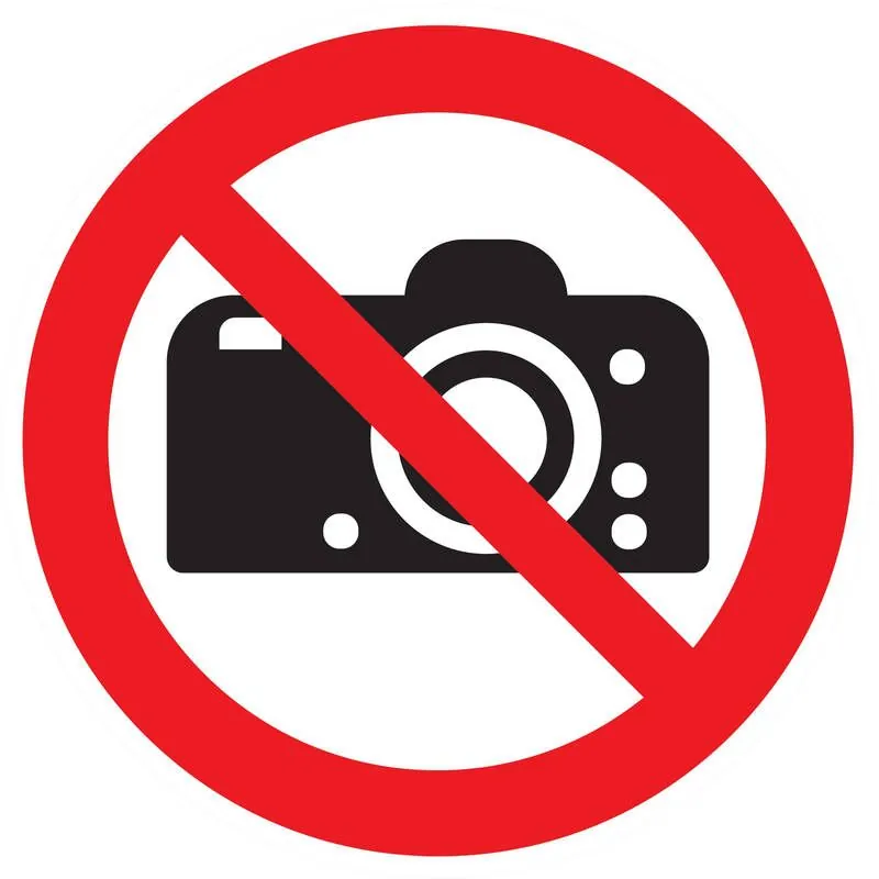 Panneau INTERDICTION DE PHOTOGRAPHIER Taliaplast 624252