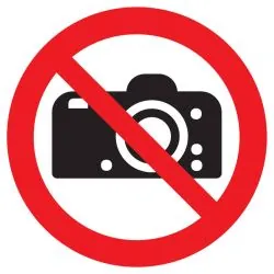 Panneau INTERDICTION DE PHOTOGRAPHIER Taliaplast 627204
