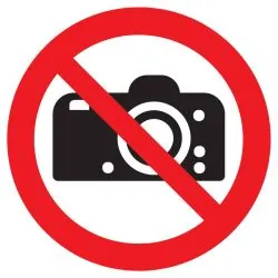 Panneau INTERDICTION DE PHOTOGRAPHIER Taliaplast 622251