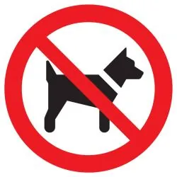 Panneau INTERDIT AUX CHIENS NORMASIGN Taliaplast 627248