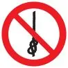Panneau NE PAS FAIRE NOEUDS SUR CORDE Taliaplast 622354