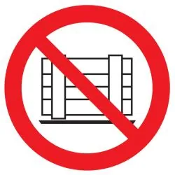 Panneau NE PAS OBSTRUER NORMASIGN D.80 Taliaplast 624328