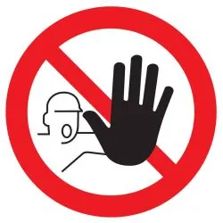 Panneau ACCES INTERDIT AUX PERSONNES N Taliaplast 624250