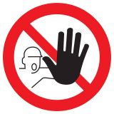 Panneau ACCES INTERDIT AUX PERSONNES N Taliaplast 627252