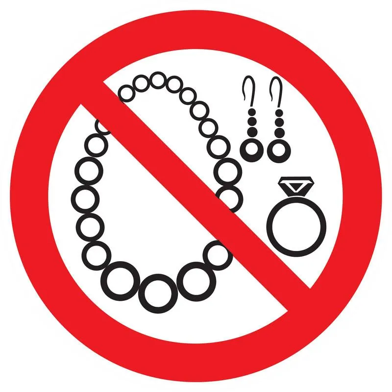 Panneau BIJOUX INTERDITS NORMASIGN D.1 Taliaplast 627310