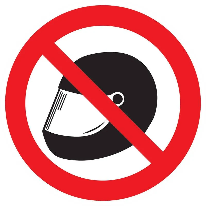 Panneau CASQUE INTERDIT NORMASIGN D.30 Taliaplast 622312