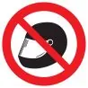 Panneau CASQUE INTERDIT NORMASIGN D.30 Taliaplast 622312