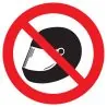 Panneau CASQUE INTERDIT NORMASIGN D.42 Taliaplast 623312