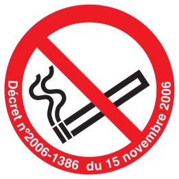 Panneau DEFENSE DE FUMER + DECRET NORM Taliaplast 623302