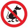 Panneau DEJECTIONS ANIMAUX INTERDITES Taliaplast 627301