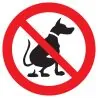 Panneau DEJECTIONS ANIMAUX INTERDITES Taliaplast 622301
