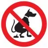 Panneau DEJECTIONS ANIMAUX INTERDITES Taliaplast 623301