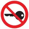 Panneau DEMARRAGE INTERDIT NORMASIGN D Taliaplast 627323