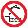 Panneau INTERDIT DE PLONGER NORMASIGN Taliaplast 627339