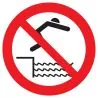 Panneau INTERDIT DE PLONGER NORMASIGN Taliaplast 623339