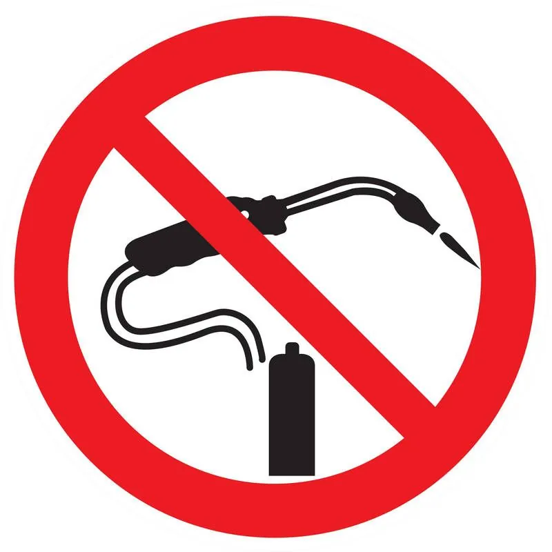 Panneau INTERDIT DE SOUDER NORMASIGN D Taliaplast 624251