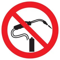 Panneau INTERDIT DE SOUDER NORMASIGN D Taliaplast 622250
