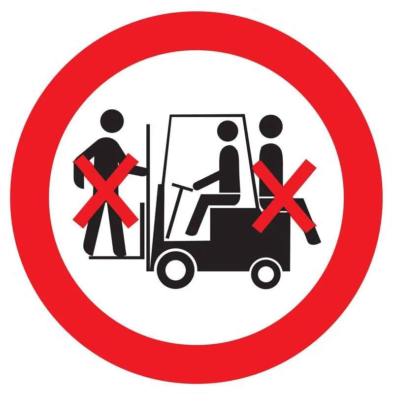 Panneau INTERDIT TRANSP. DES PERSONNES Taliaplast 624321