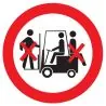 Panneau INTERDIT TRANSP. DES PERSONNES Taliaplast 624321
