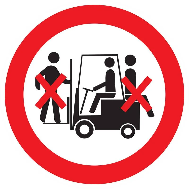 Panneau INTERDIT TRANSP. DES PERSONNES Taliaplast 627321