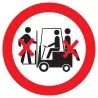 Panneau INTERDIT TRANSP. DES PERSONNES Taliaplast 627321