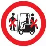 Panneau INTERDIT TRANSP. DES PERSONNES Taliaplast 622321