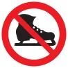 Panneau PATIN INTERDIT NORMASIGN D.420 Taliaplast 623343