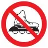 Panneau ROLLERS INTERDITS NORMASIGN D. Taliaplast 622344