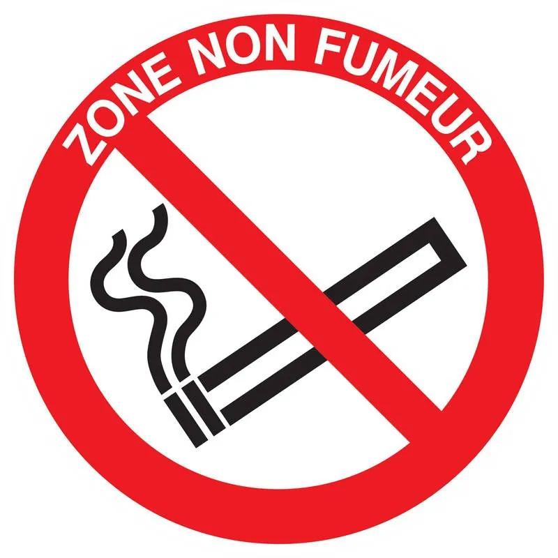 Panneau ZONE NON FUMEUR NORMASIGN D.30 Taliaplast 622244