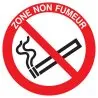 Panneau ZONE NON FUMEUR NORMASIGN D.30 Taliaplast 622244