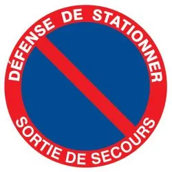 Panneau DEFENSE DE STATIONNER SORTIE D Taliaplast 624212